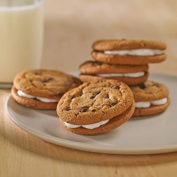 LITTLE DEBBIE CHOCOLATE CHIP CREME PIES, 8 INDIVIDUALLY WRAPPED SANDWICH COOKIES, 10.63 OZ BOX