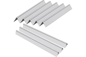 Zemibi Grill Flavorizer Bars for Weber Summit 400 Series, Summit E/S 440/450/460/470, 8 PC Stainless Steel Gas Replacement Parts for Weber 67668 Grill Models, 18" x 1.6" x 1.2"