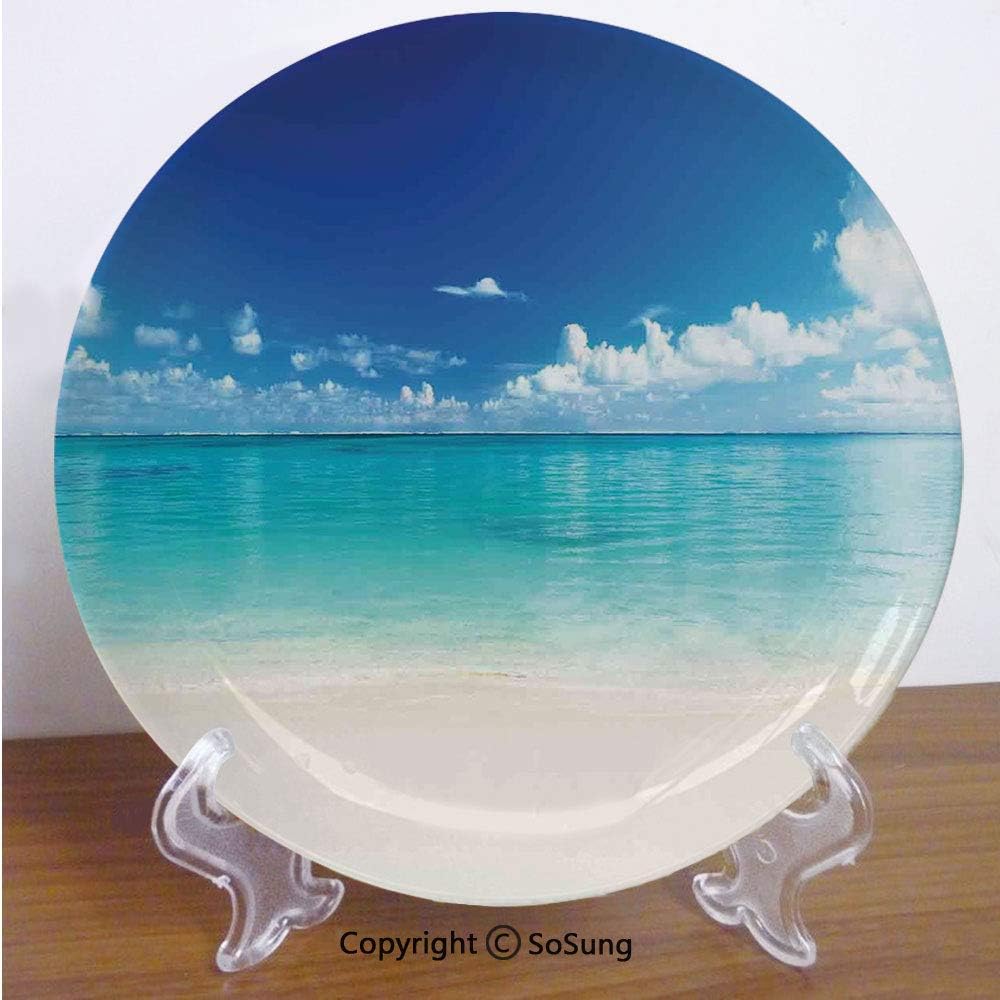 Amazon Com Ocean Decor 7 Ceramic Decorative Plate Natural