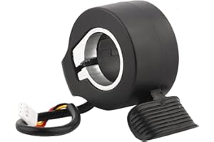 plplaaoo Electric Scooter Thumb Throttle Speed Control Finger Throttle Hall Sensor Scooter Accelerator Grip Throttle Finger Throttle Brake Switch for Throttle Accessories Replacement[Black]