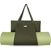 Cwokarb Yoga Bags for Women with Yoga Mats Bags Carrier Carryall Canvas Tote for Pilates Shoulder for Travel Office Beach Workout