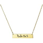 Memgift Christian Bar 𝐍𝐞𝐜𝐤𝐥𝐚𝐜𝐞 Bible Verse Faith Jewelry Baptism Christmas Birthday 𝐆𝐢𝐟𝐭 𝐟𝐨𝐫 𝐖𝐨𝐦𝐞𝐧