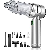 VNOST Car Vacuum Type-C Charge,Handheld Vacuum for Home, Office(Light Silver)