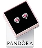Amazon.com: PANDORA Elevated Heart Stud Earrings - Timeless