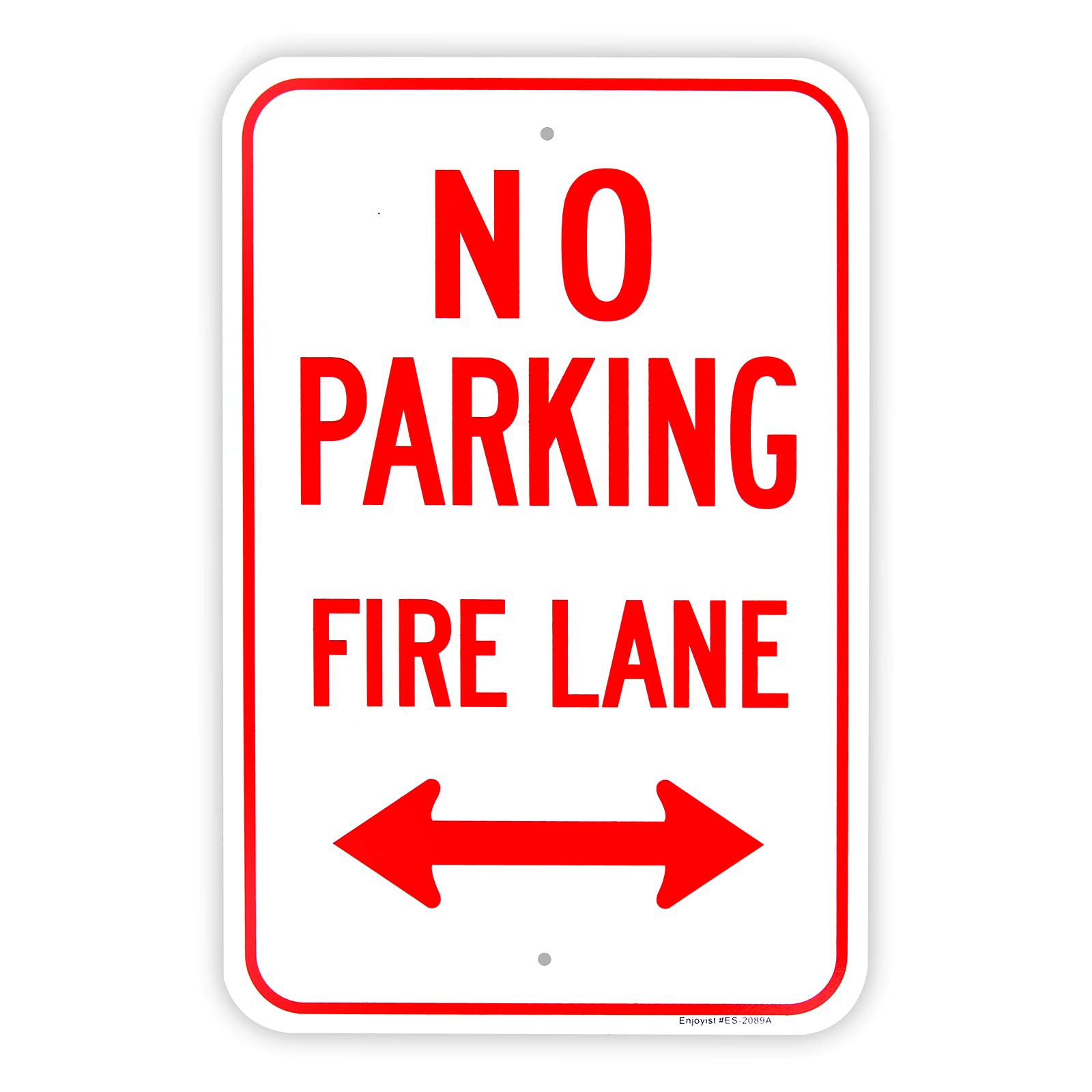 Photo 1 of Large No Parking, Fire Lane Sign, 18"x 12" .040 Aluminum Reflective Sign Rust Free Aluminum-UV Protected and Weatherproof