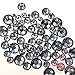800 pc 2mm - 6mm Resin Black Diamond round Rhinestones Flatback Mix SIZE *ship with FREE GIFT from GreatDeal68*