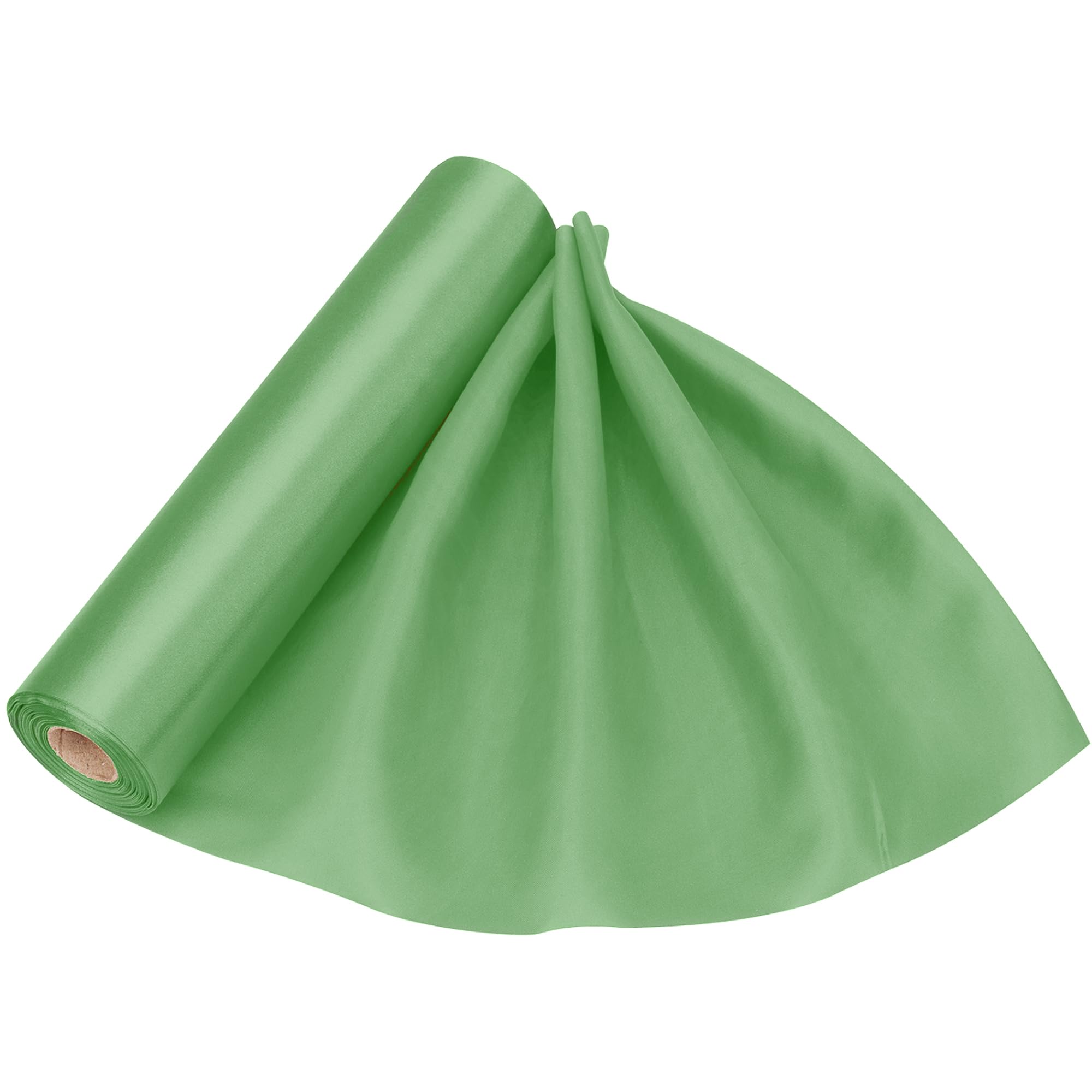 Trimming Shop Aqua Green Satin Fabric Roll | 29cmx20m | Luxury & Soft | Silky & Shiny | for Making Chair Sash Bow Wedding Bouquet Décor Apparel, Drapery, DIY Crafts