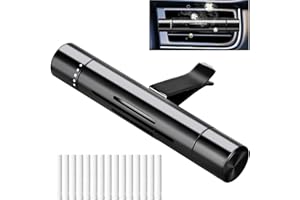 Fidqiog Car Diffusers for Essential Oils, Car Air Fresheners with 15 Refill Sticks, Vent Clips Essential Oil Diffuser, Scent 