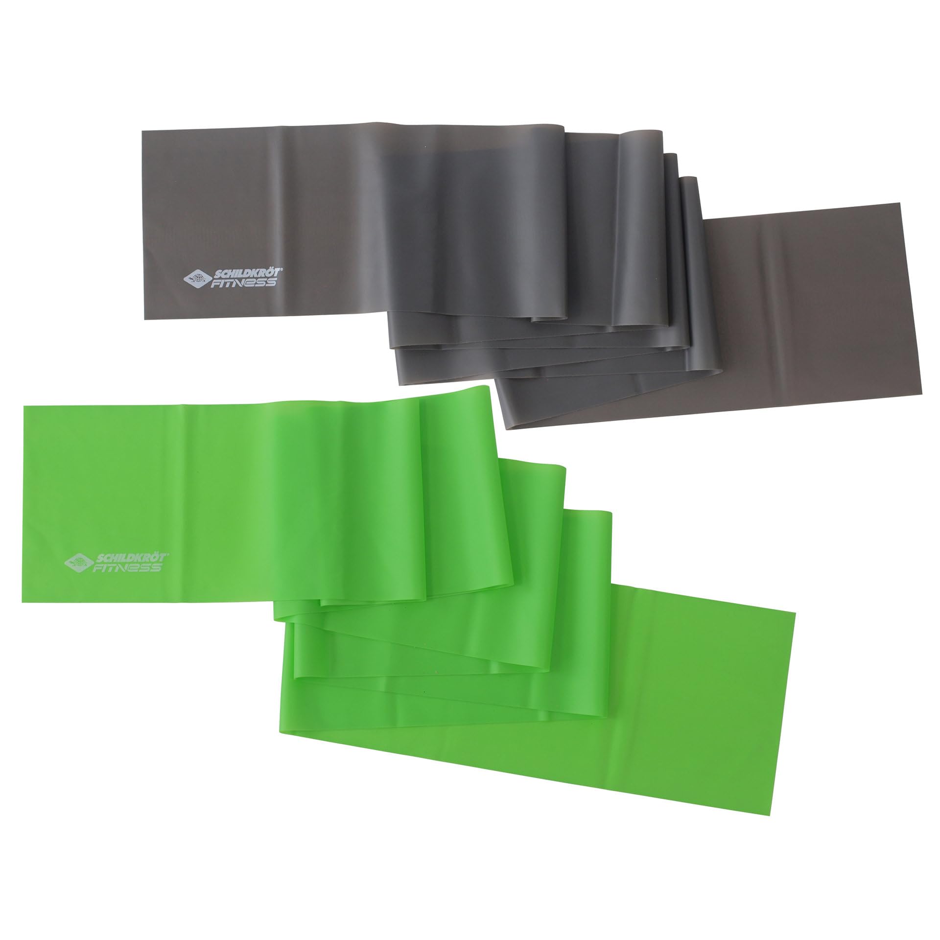 Schildkröt Fitness Bands, Set of 2, Latex Free, Green/Anthracite, 960220