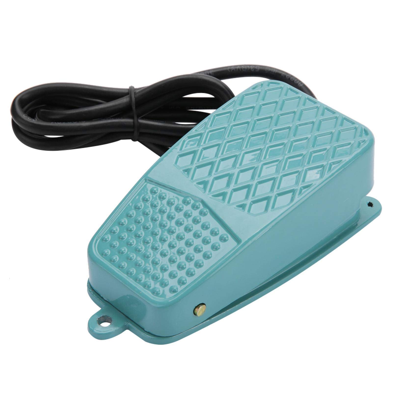 TFS-2 Electric Reset Foot Switch,AC 250V 10A SPDT Nonslip Momentary Foot Pedal Switch,Single-Pedal,Foot Switch(Green)