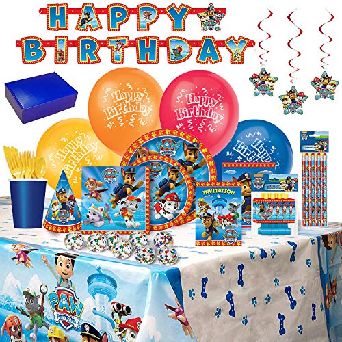 Paw Patrol Birthday Party Supplies and Decorations - 8 Guests