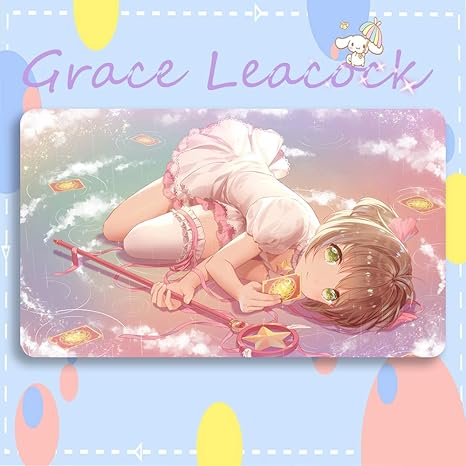 Amazon Graceleacock カードゲームプレイマット 遊戯王 プレイマット カードキャプターさくら きのもと さくら Tcg万能 収納ケース付き アニメ 萌え カード枠なし 60cm 35cm 0 4cm トレカ 通販