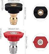 MAIXINNEW 7 Pcs Pressure Washer Nozzle Tips 1/4 Quick Connect 2.5 GPM Set view 2
