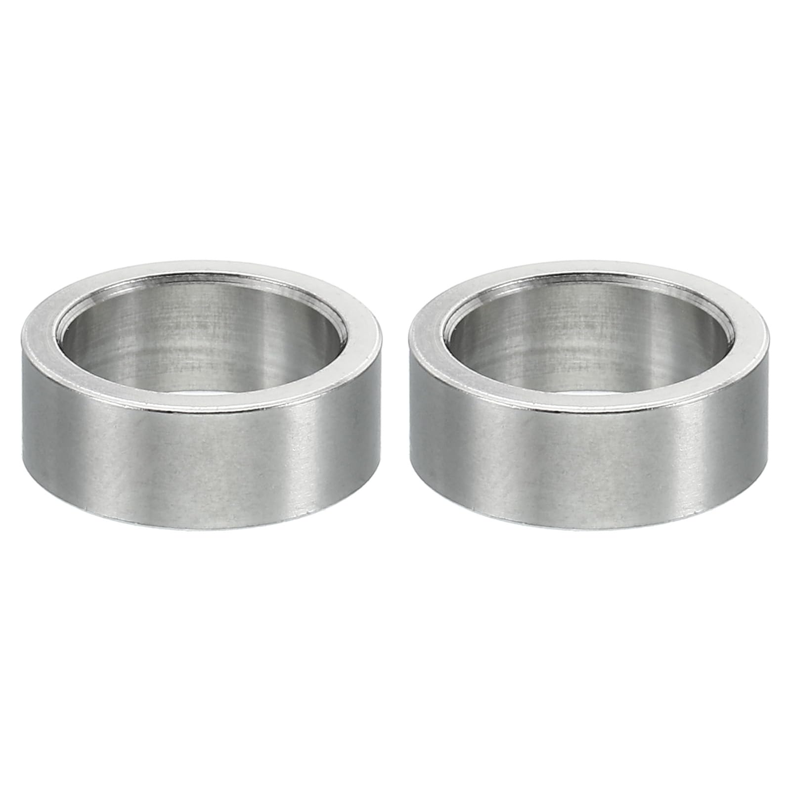 PATIKIL M12 Stainless Steel Spacers, 2 Pcs Metal Spacer Stainless Steel 12.2mm ID x 16mm OD x 6mm L Spacers Screw Standoff for 1/2" or M12 Screw
