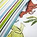 Happy Linen Company HLC Childrens Boys Girls Dinosaur Park Jurassic T-Rex Dino Green Reversible UK Single/US Twin Bedding Duvet Cover Set