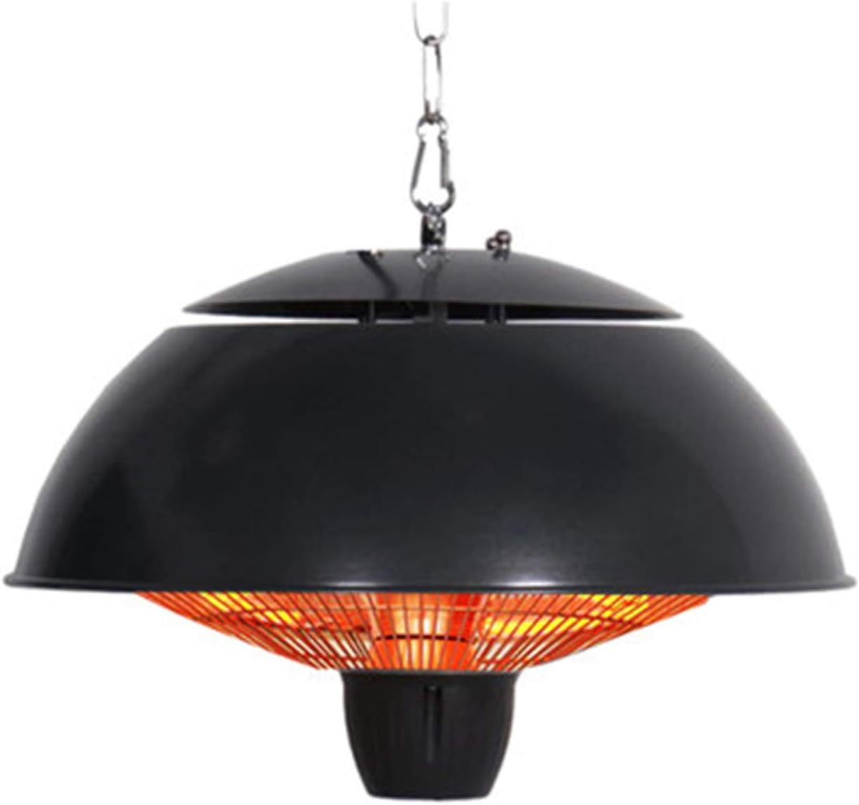 WSN Calentador eléctrico del Patio 1500W, Calentador Colgante Negro