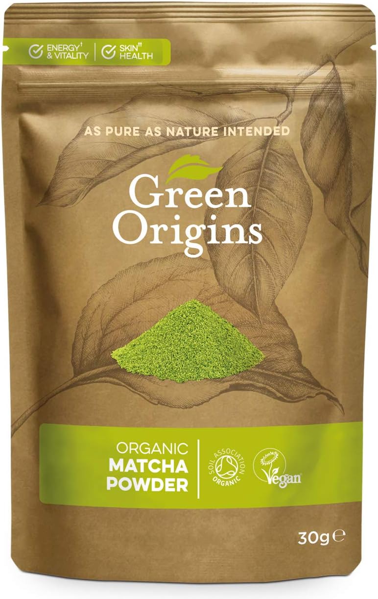 Green Origins Organic Japanese Ceremonial Matcha Green Tea Powder 30g, 30 g (Pack of 1)