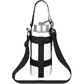 Cosmos Water Bottle Holder Strap - Crossbody Sling Strap with Handle & Shoulder Straps, Fits 20 oz to 64 oz Wide Mouth Bottle for Walking, Hiking, Camping, Travel