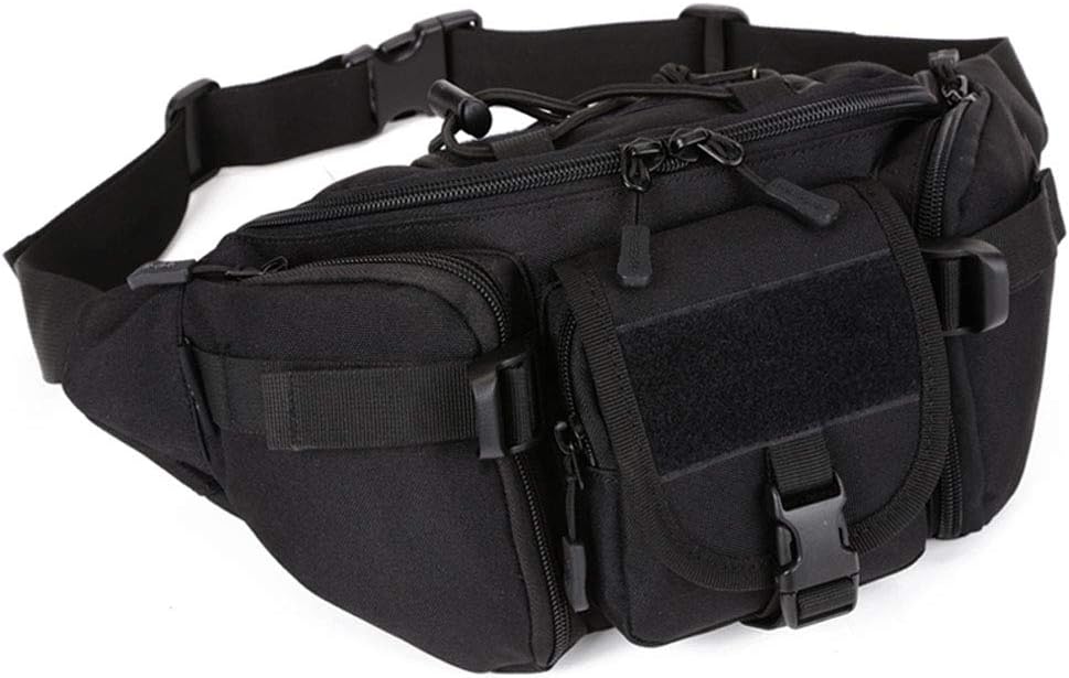 Xieben Outdoors Fanny Waist Bag for Men Women Travel Hiking Running Hip Bum Belt Slim Pack Purse Wallet Cell Phone Pouch Black