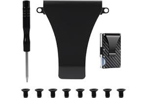 MILAKE Wallet Money Clip Accessories Kit Compatible with The Ridge RFID Minimalist Metal Wallets, Repair Parts Set Includes Replacement Parts with Screws, Cash Strap and Screwdriver