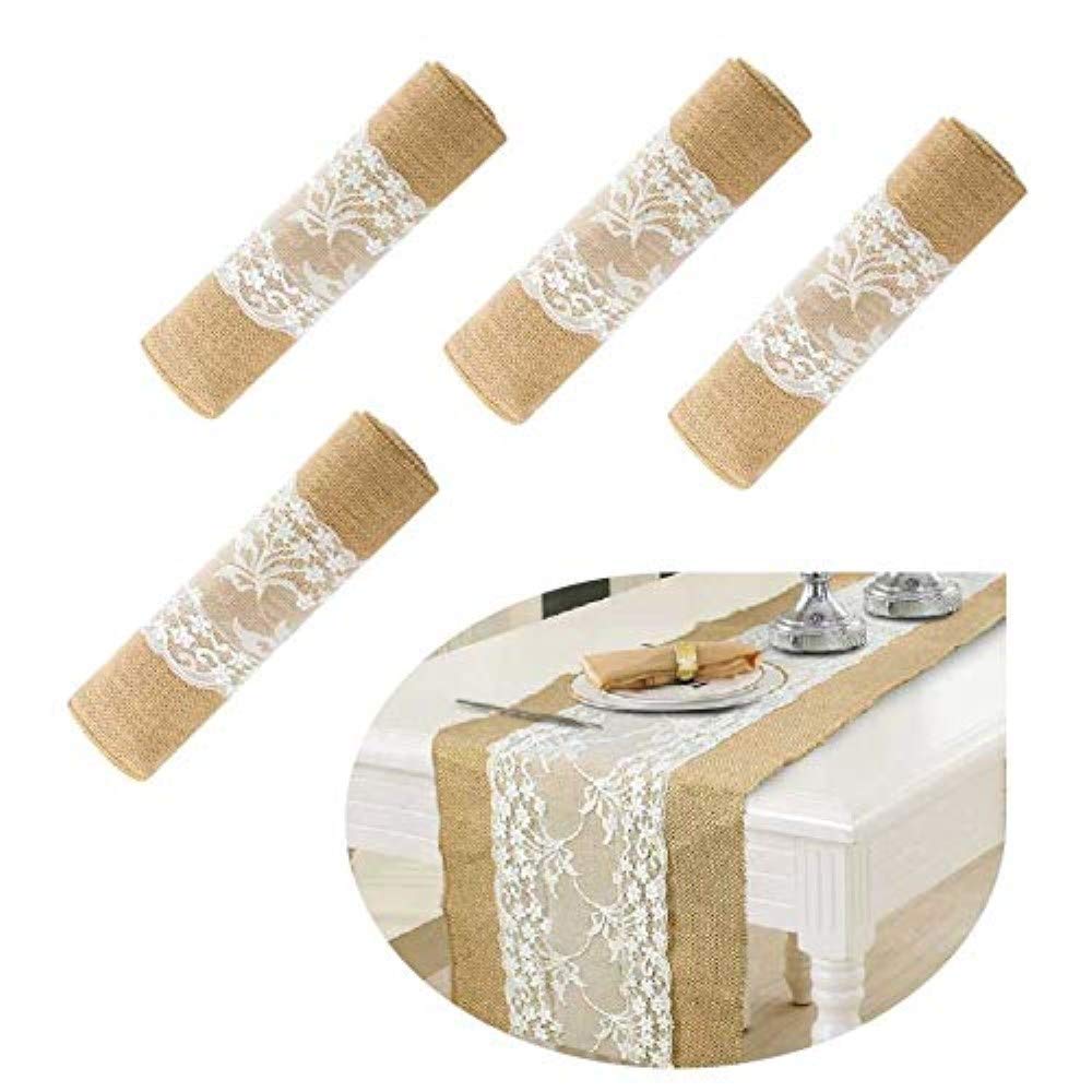 Best white burlap table runner