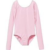 MdnMd Girls Classic Long Sleeve Leotard for Ballet Dance Gymnastics Toddler Kids Outfits