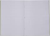 Rhino A4 32 Page 10mm Squares Exercise Book Pack of 10 Light Green view 6
