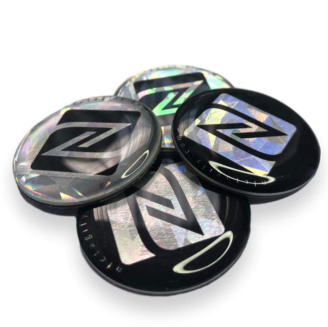 4X NFC Tags Hologram epoxy | Anti Metal NFC tag | 30mm | Round Sticker for Mobile Phone
