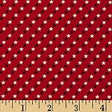 Made in the USA Small Stars Red White Blue Fabric By The Yard