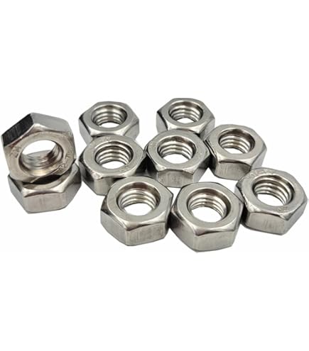 thumbnail image 2 of 100-Pack M10-1.5 Metric Hex Nuts - Steel, Grade 8.8, DIN 934, Plain Finish By Rivercity Fastener 2 of 4
