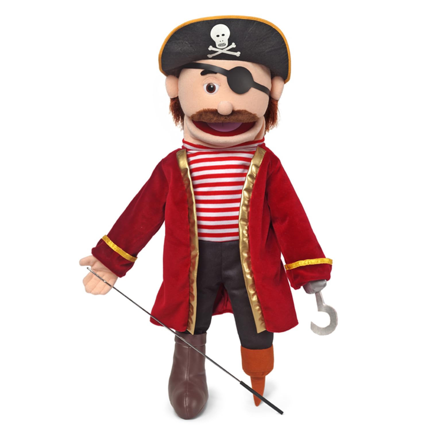 Pirate, Peach Male, Full Body, Ventriloquist Style Puppet, 65cm