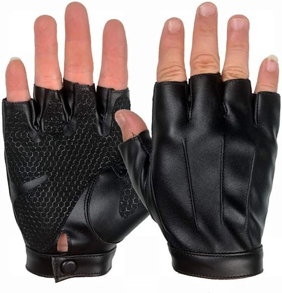 Amazon Co Jp Sed 3ライン ハーフフィンガーグローブ メンズ Pu アウトドア フィットネス ノンスリップ サンステージ ナイトクラブ ライディング スポーツ ハーフフィンガー グローブ ブラック フリーサイズ 服 ファッション小物