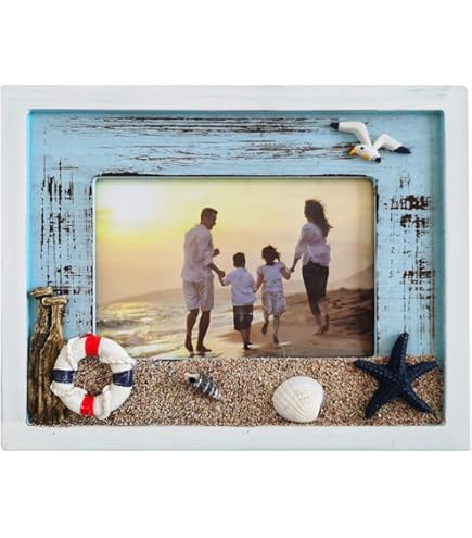 Amazon.com - Zhenzan Frames 4x6 Inches Nautical Wood Picture