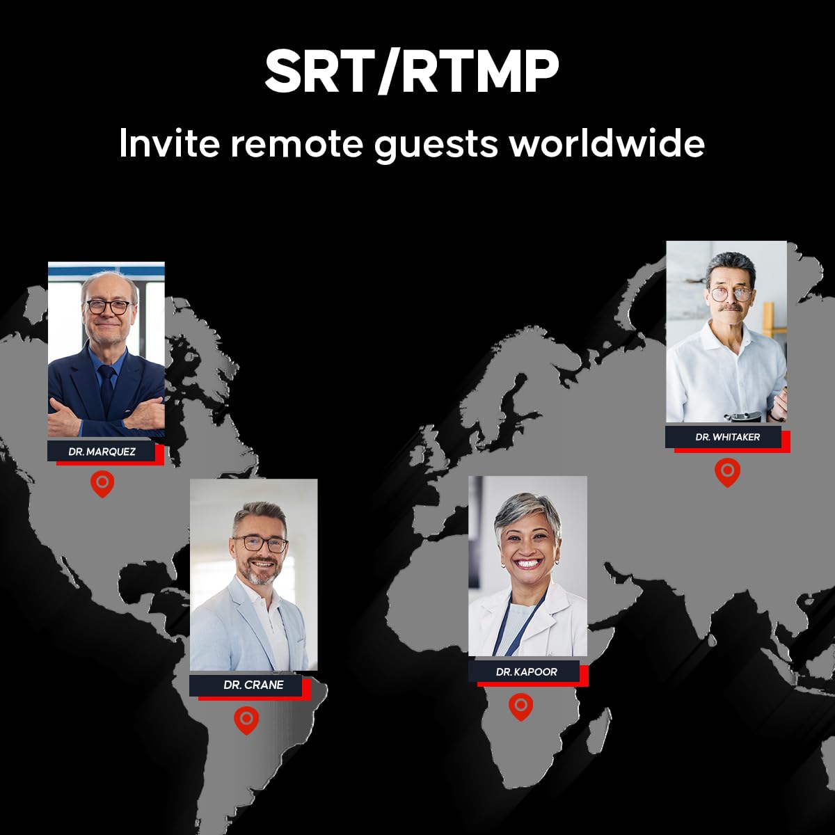 Osee GoStream Duet 8 ISO 8 Channels Video Mixer Switcher with 4 SDI & 4K-HDMI, 4 NDI HX/ 4 SRT/ 4 RTMP/ 2 Webcam/ 2 XLR Audio, 8 Layouts Isolated Recording, Podcast Unit for YouTube, Facebook 6