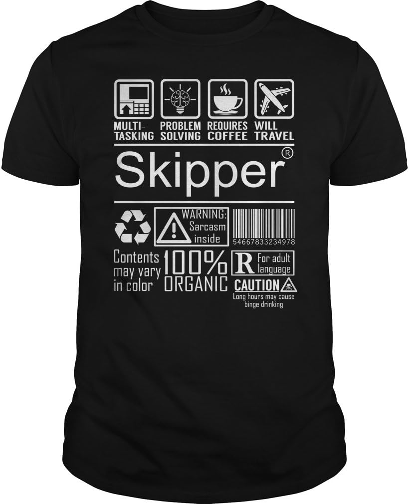 Skipper Multitasking Job Title Shirts