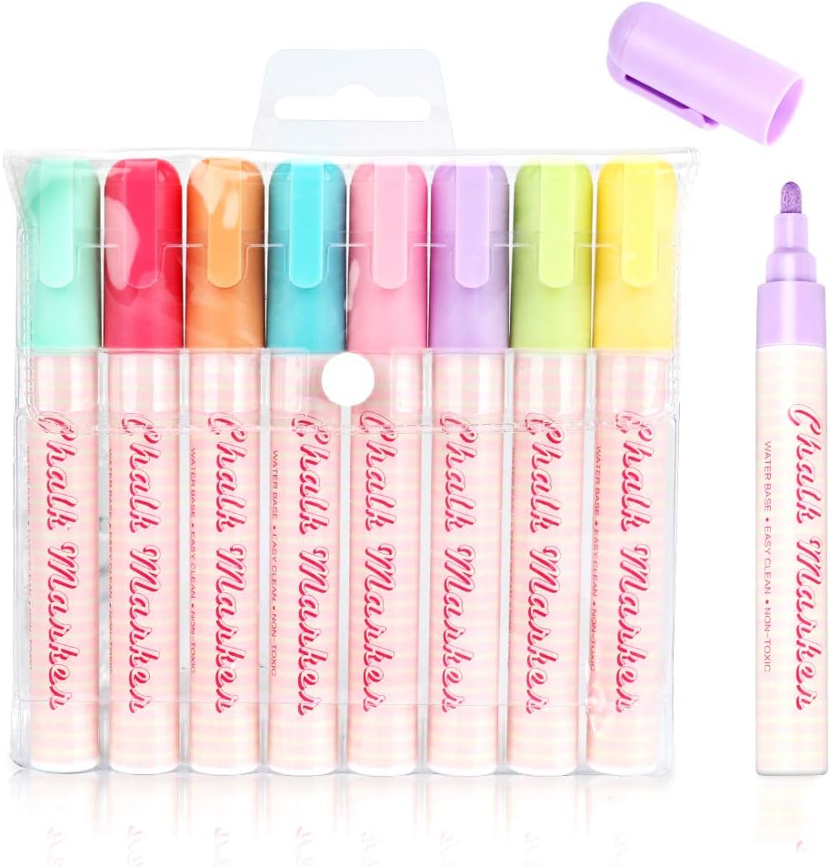 8 Stuck Kreidestift Farbig Sortiert Fur Tafel Fenster Trocken Abwischbare Kreidemarker Tafelstift Whiteboard Marker Ertisa Kreidemarker Fur Kartenherstellung Diy Fotoalbum Gebrauch
