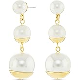 Amazon Essentials Pearl Dangle Earring
