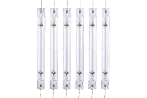 Vegelumax 6 Pack 1000Watt Double Ended Enhanced Performance Metal Halide MH Grow Light Lamp Bulb,CCT 6000K,95,000 Lumens,HID Grow Bulb for Horticulture Indoor Plants,Great for Commercial Applications