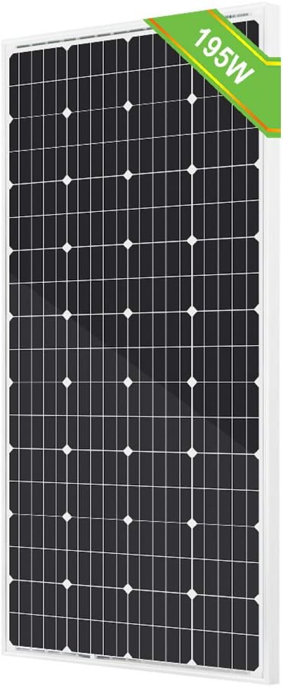 ECO-Worthy 195W 12V Monocrystalline Solar Panel Eco Worthy Solar Panels