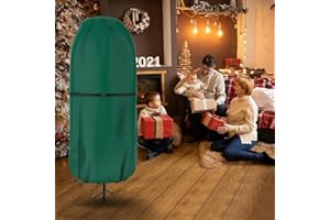 210D Oxford Cloth Christmas Tree Storage Bag – Tear-Resistant, Waterproof, Adjustable Fastening Straps for Upright 3FT/4FT/5F