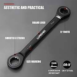 LLNDEI 160-Piece Mechanics Tool Set, Metric Socket