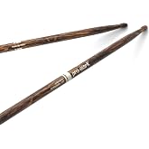 ProMark Classic Forward FireGrain 747 Drumsticks Wood Tip | ProMark FireGrain hickory drumsticks offer heat-tempered durability, balanced feel, controlled rebound and wood-tip articula.