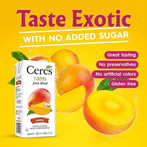 Ceres 100% All Natural Pure Fruit Juice Blend Delicious Mango
