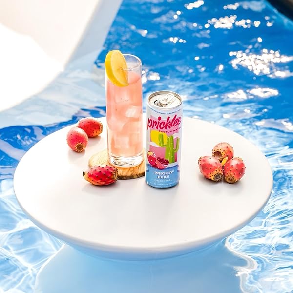 PRICKLEE PRICKLY PEAR CACTUS WATER – PACKED WITH ANTIOXIDANTS, ELECTROLYTES, VITAMIN C – NATURAL SPORTS DRINK FOR IMMUNITY, & RECOVERY – NON-SPARKLING, LOW-SUGAR, LOW-CALORIE, NO CAFFEINE