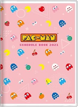Amazon サンスター文具 パックマン 手帳 21年 A6 マンスリー ドット S 年 10月始まり 手帳 文房具 オフィス用品