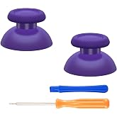 eXtremeRate Purple Replacement Thumbsticks for PS5 Controller, Custom Analog Stick Joystick for PS4 Controller Universal