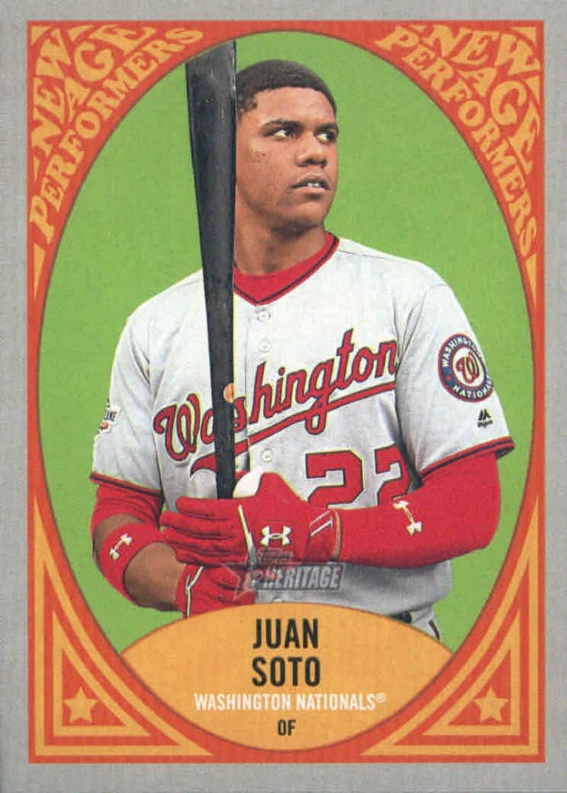 Amazon 2019 Topps HeritageAge Performers NAP 15 Juan Soto 