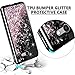 Caka Galaxy J7 2017 Case, Starry Night Series Bling Glitter Flowing Floating Luxury Liquid Sparkle Soft TPU Case for Samsung Galaxy J7 Sky Pro Prime J7 V J7 Perx Halo 2017(AT T) (Rose Gold)