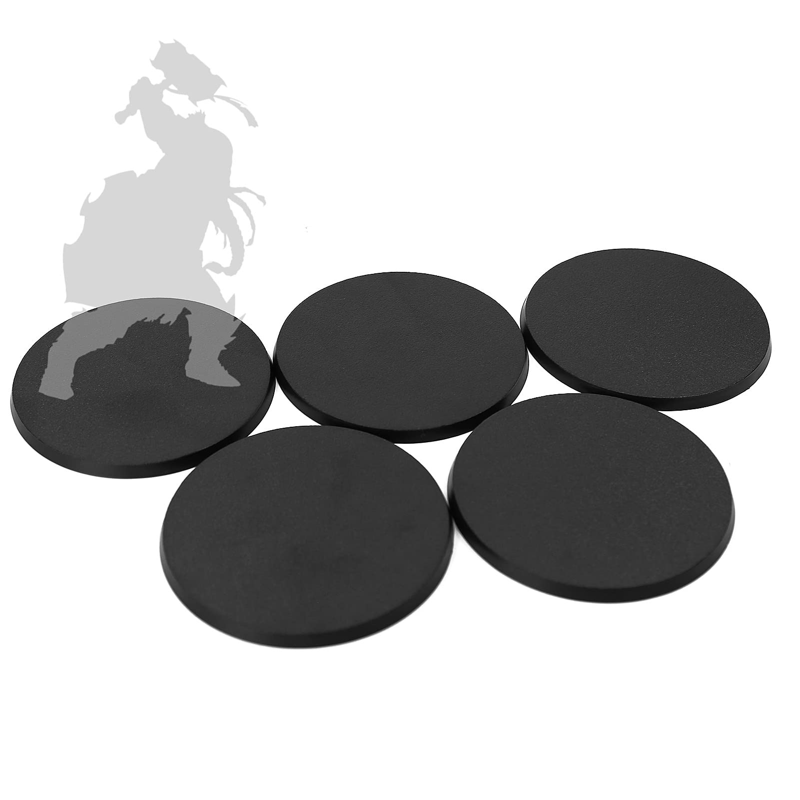 Evemodel 5Pcs 90mm Round Base Plastic Bases for Figures or Miniatures for War Games Table Decoration (90mm)