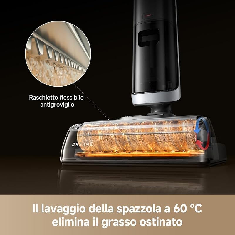 H14 Dual 5-in-1 Aspirapolvere Lavapavimenti, Dosaggio Int. Deterg.